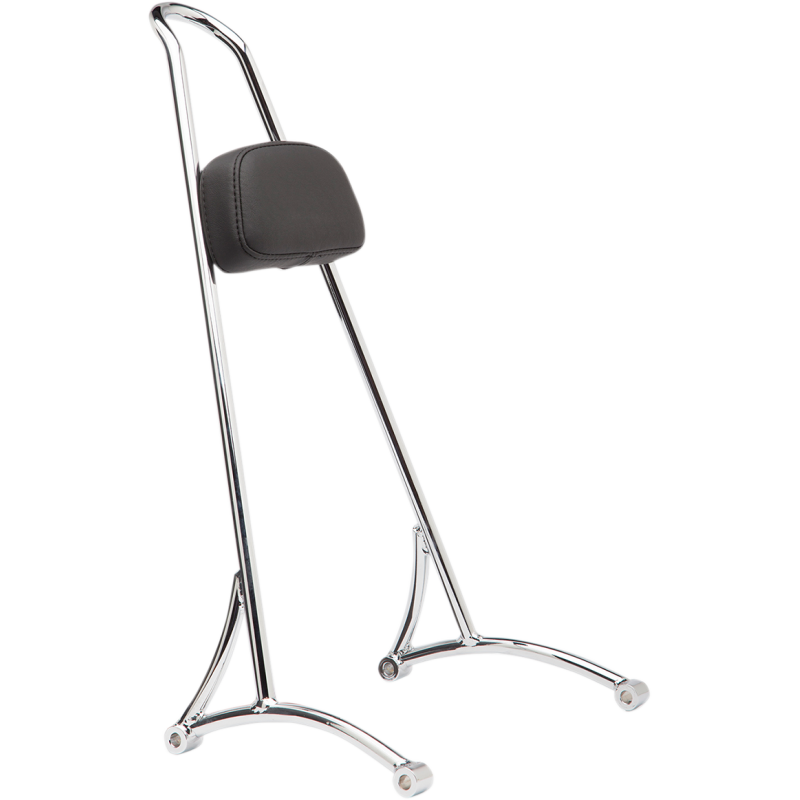 Burly Brand Sissy Bar - Chrome, Tall