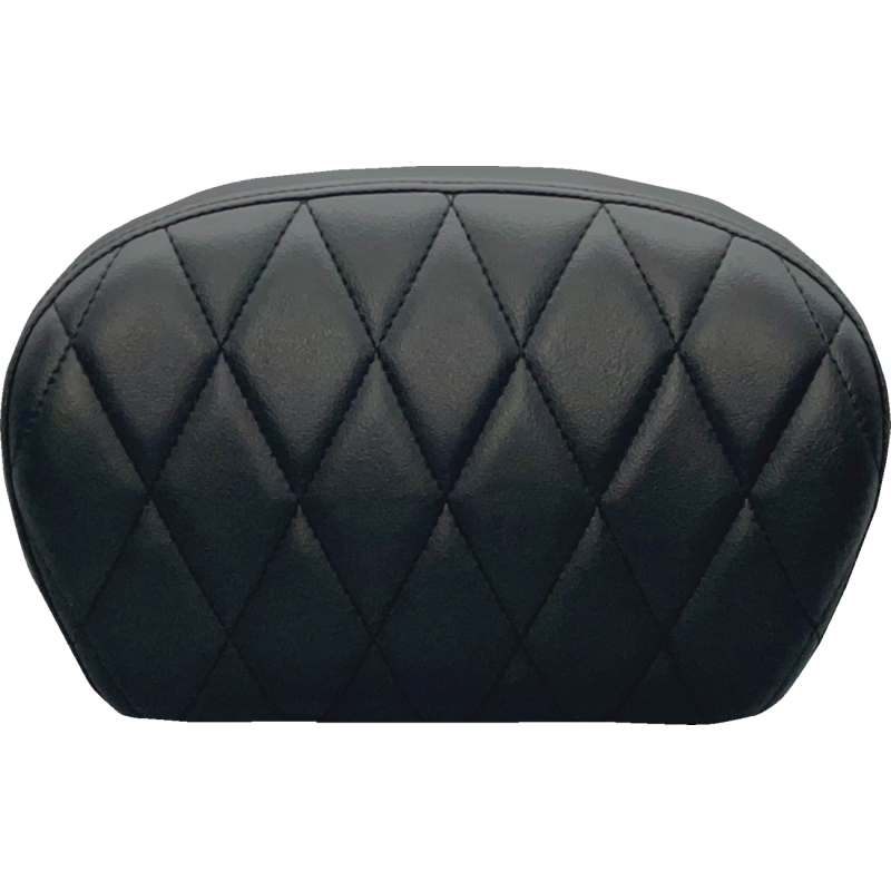 Sissy Bar Pad Single Diamond Dull Black Vinyl