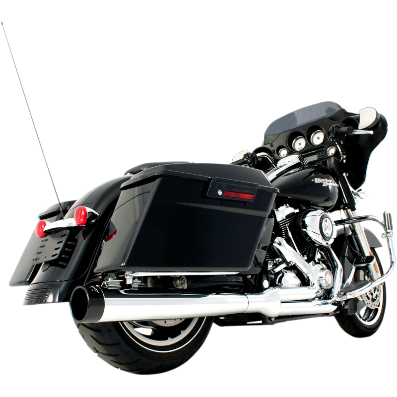 2-Into-1 Chrome System with Black End Caps