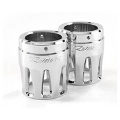 (image for) Rinehart Racing 4" Chrome with Chrome Merge End Caps