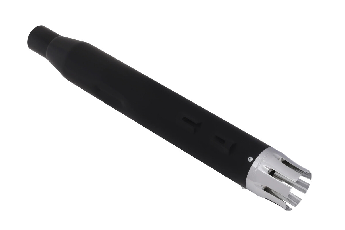 4" Black with Black Slot End Caps