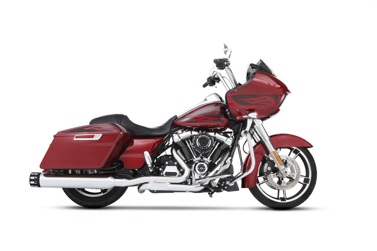 4.5" MotoPro45 Chrome with Slot Black End Caps