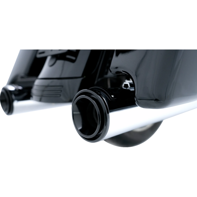 HP45 4 1/2" Slip-On Muffler - Chrome/black