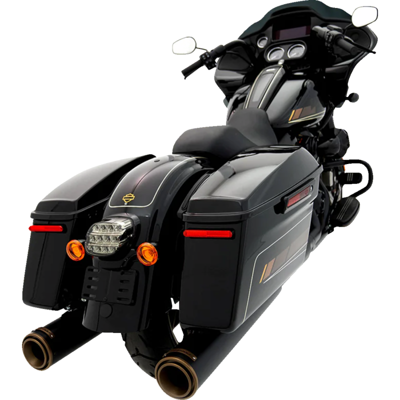 HP45 4 1/2" Slip-On Muffler - Black/bronze