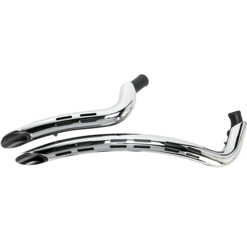 Radial Sweepers Black w/ Chrome Slotted Heat Shields