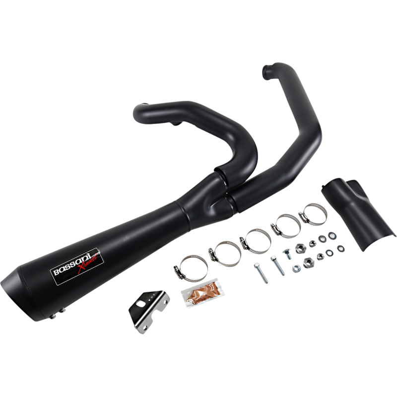 Short Road Rage 2-into-1 Exhaust System Black