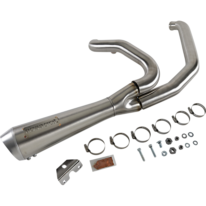 Short Road Rage 2-into-1 Exhaust System Stainless Steel