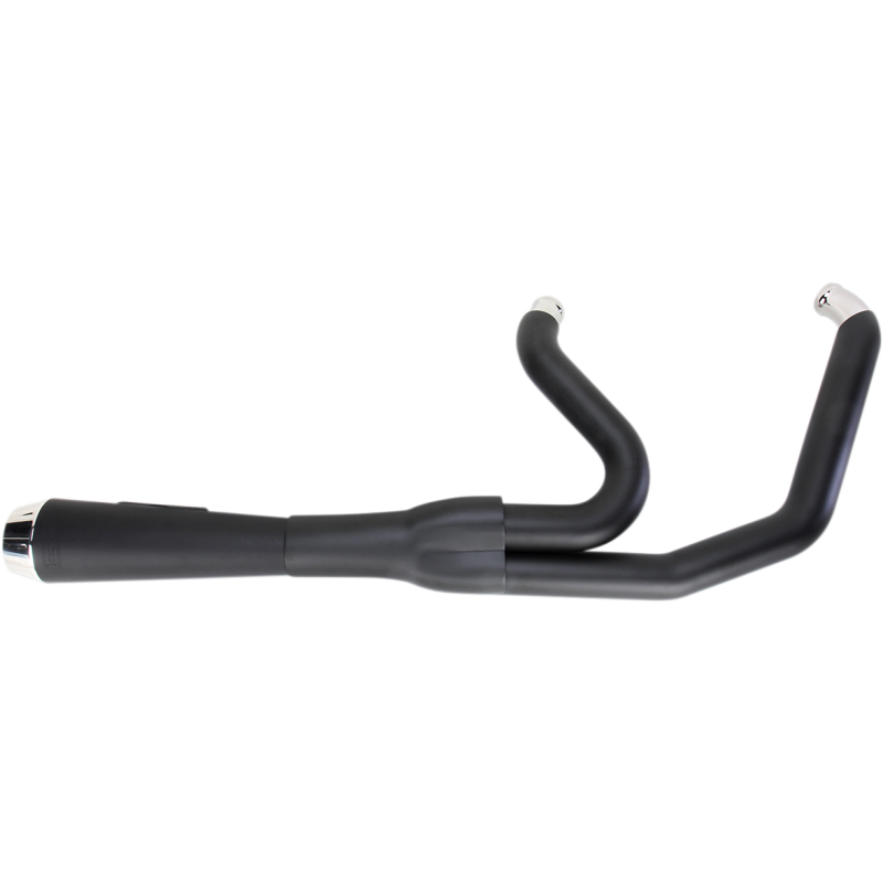 Bassani Xhaust Road Rage 2-Into-1 System - Black, Short Upswept