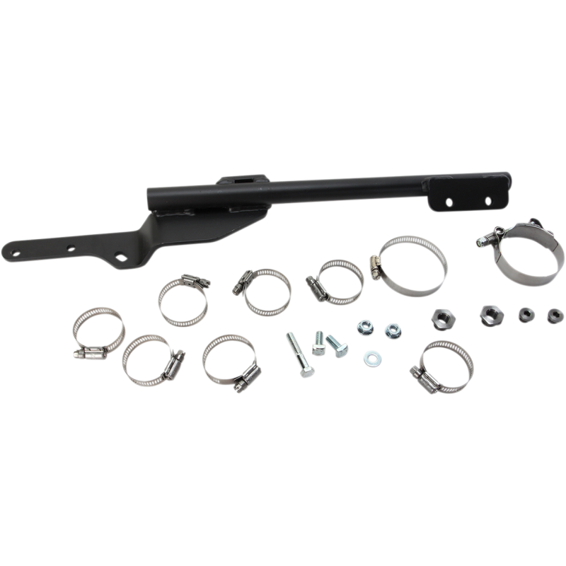 Bassani Xhaust Road Rage 2-Into-1 System - Chrome, Long with Black Billet End Cap