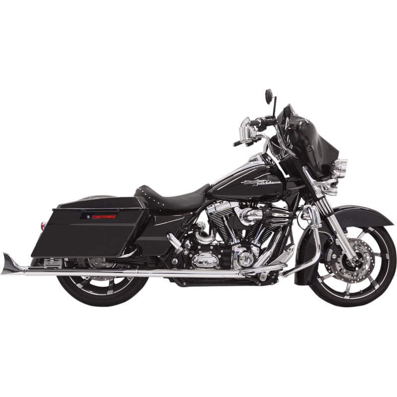 2 1/4" Fishtail Mufflers 33" Chrome w/ Baffles