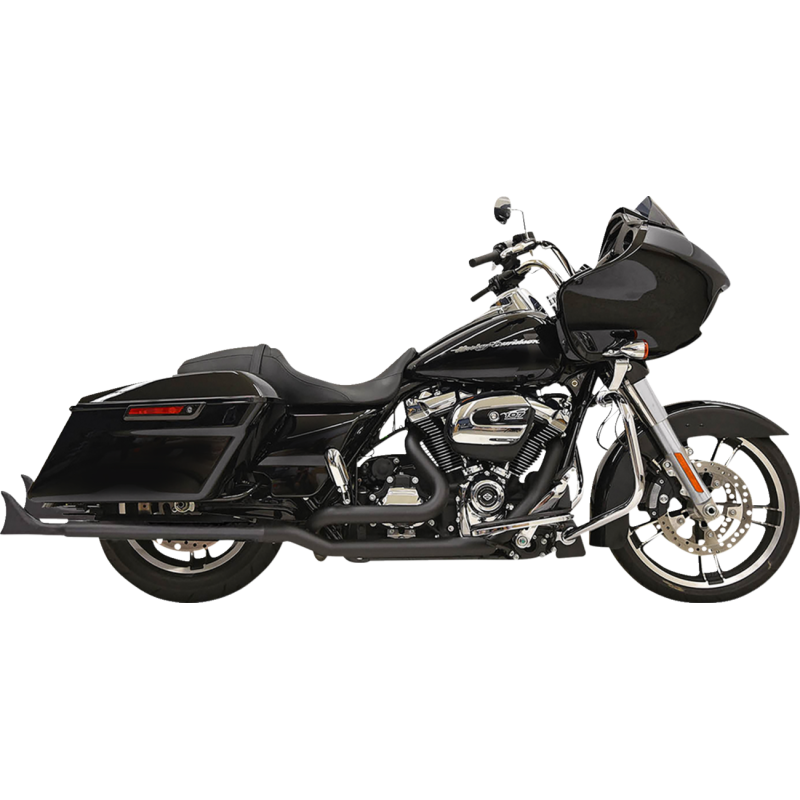 Bassani 2 1/4" Fishtail Slip-On - 33" Black w/ Baffles