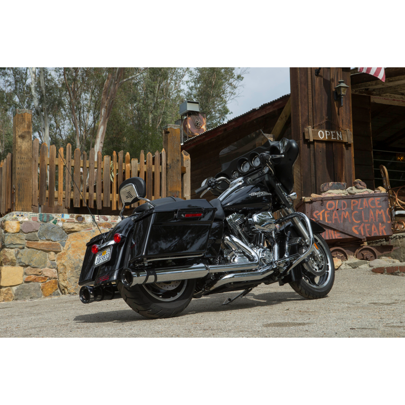 4.5" GEN 2 NH SERIES MUFFLER - Chrome body, black outer tip, chrome inner tip