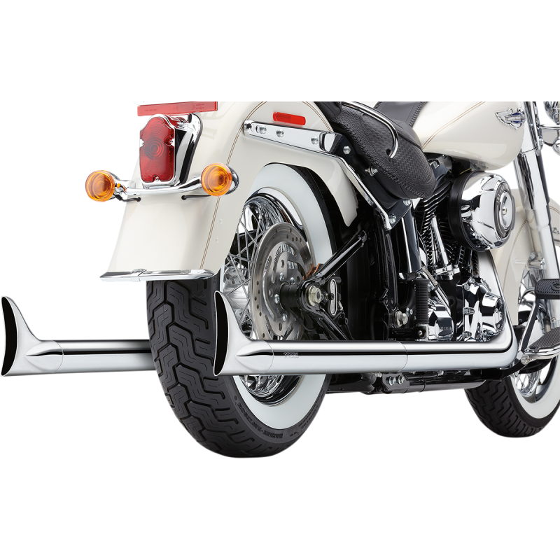 Softail Dual Exhaust System with Fishtail Tips