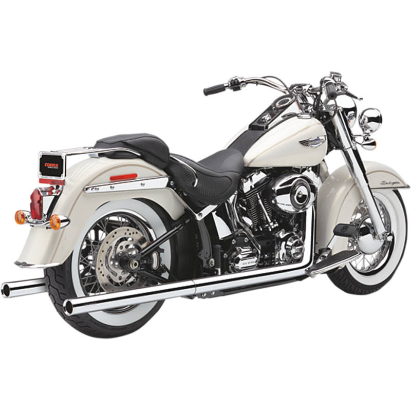 Softail Dual Exhaust System with Billet Tips