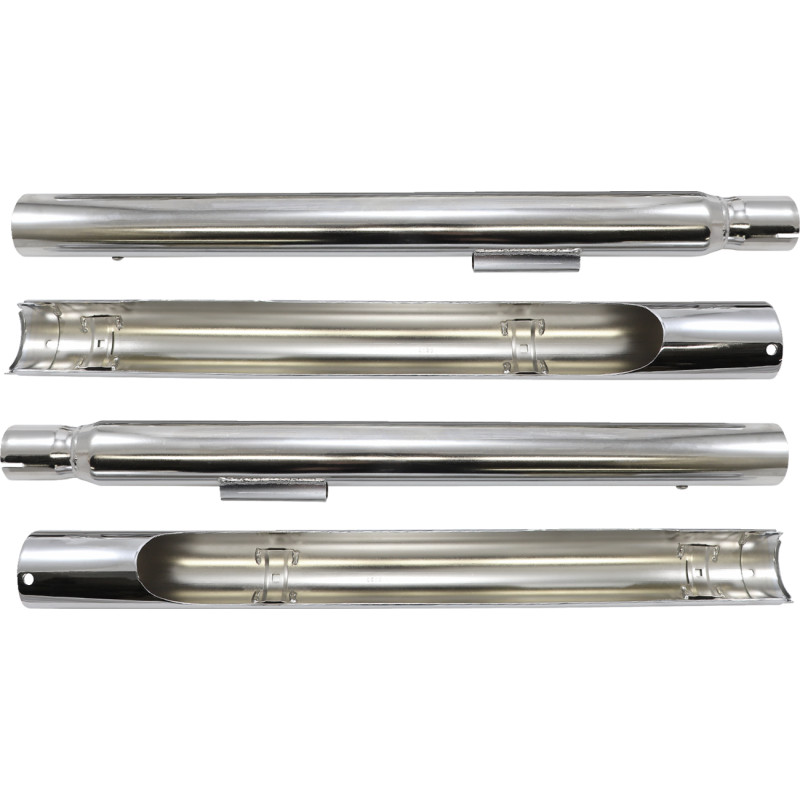 Cobra Softail Dual Exhaust System - W/ billet tips