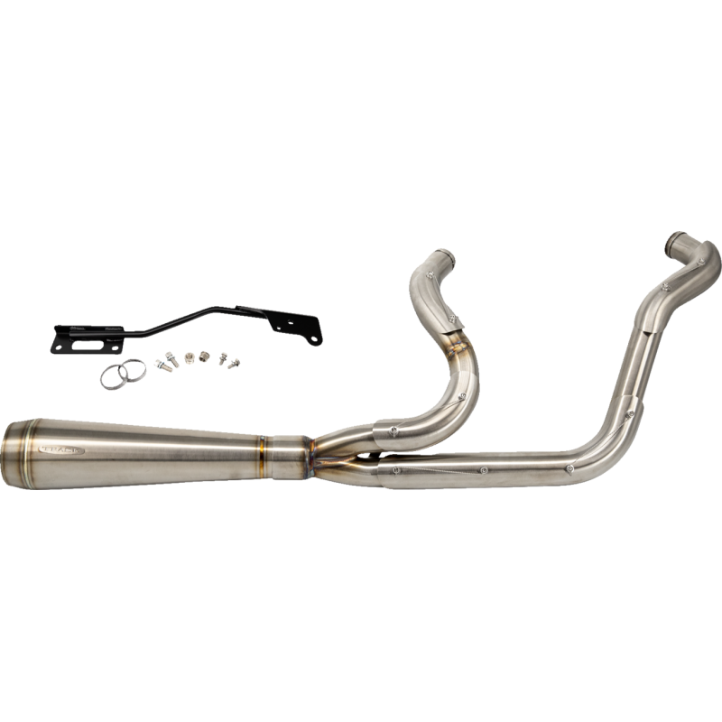 Trask Performance Assault 2-Into-1 Exhaust System - Brushed/stainless
