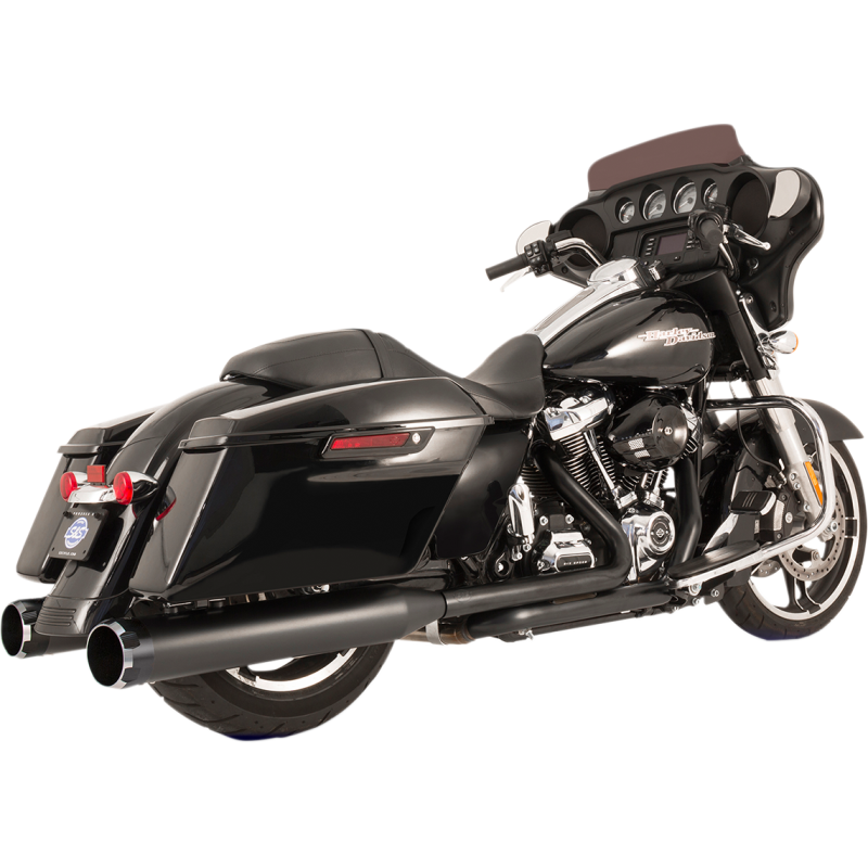 El Dorado True Dual Exhaust - Black w/ Tracer End Caps