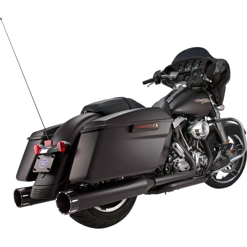 El Dorado True Dual Exhaust - Black w/ Thruster End Caps