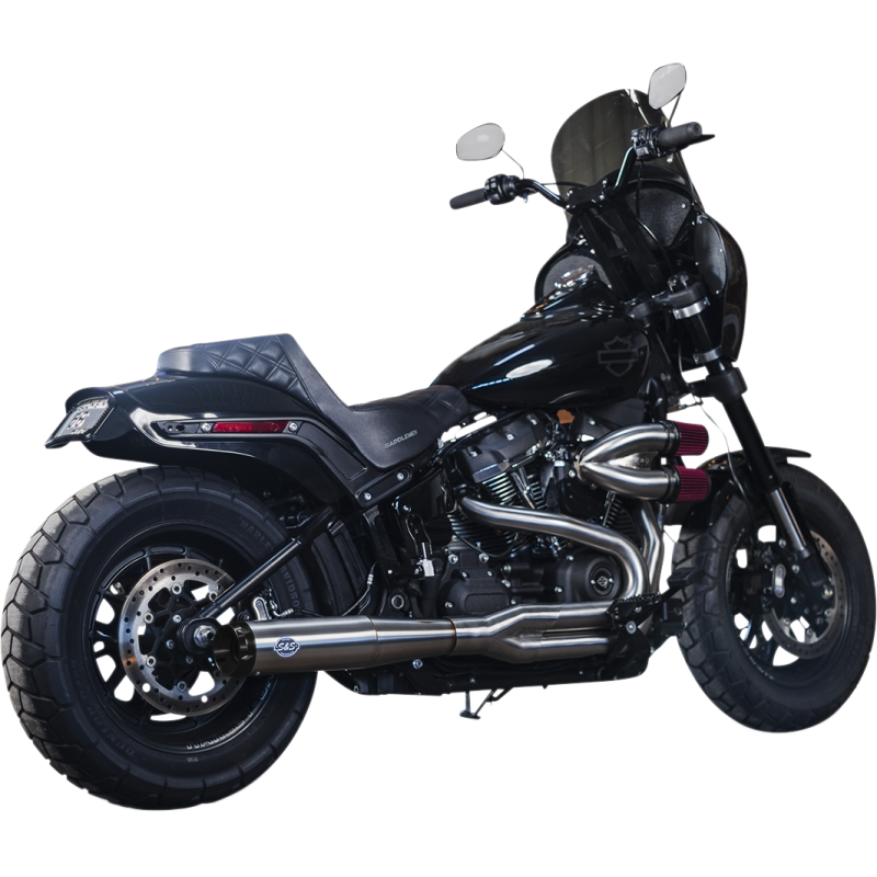 Superstreet 2-Into-1 Exhaust - Stainless Steel w/ Black End Cap