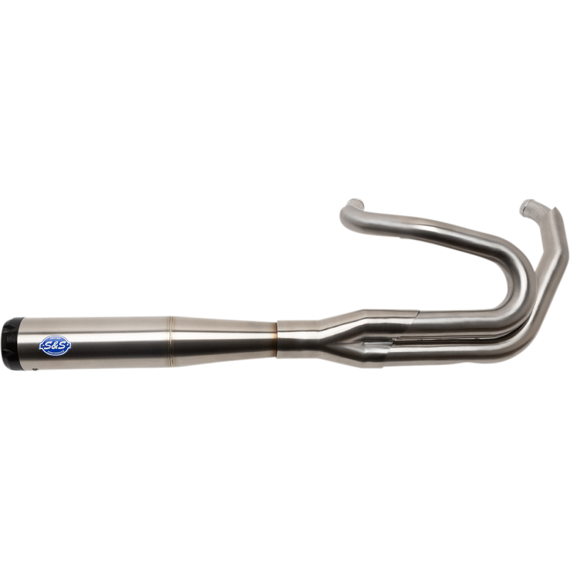 Superstreet 2-Into-1 Exhaust - Stainless Steel w/ Black End Cap
