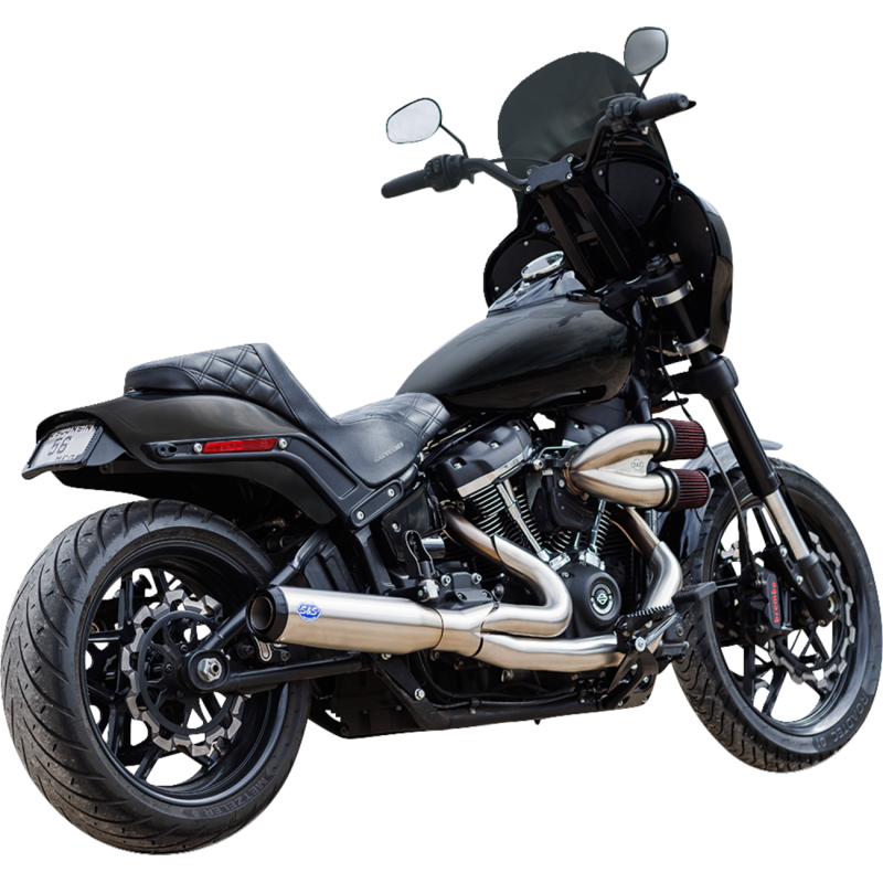 Qualifier 2-Into-1 Race Exhaust System - Brushed Stainless