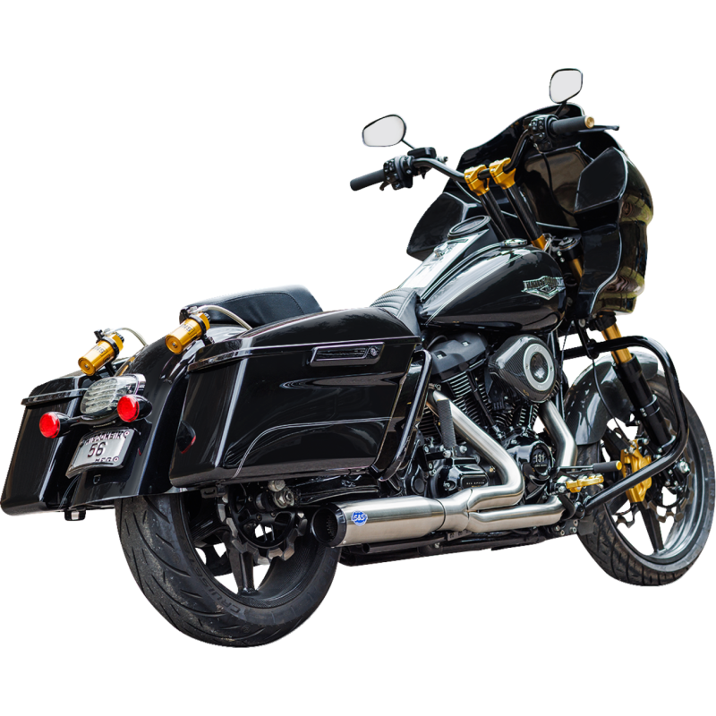 Qualifier 2-Into-1 Race Exhaust System - Brushed Stainless