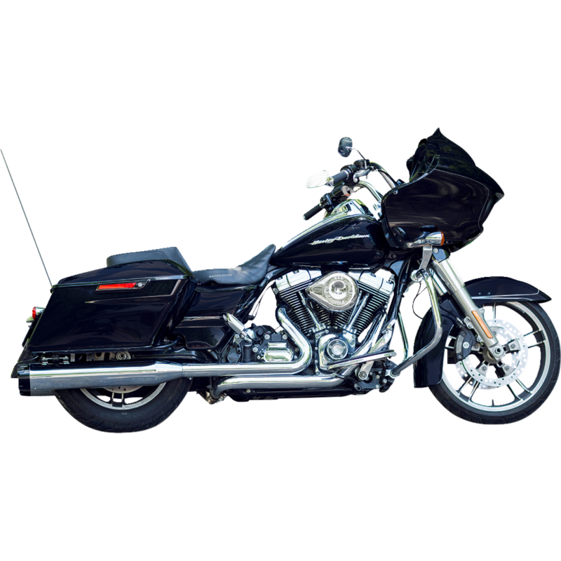 4 1/2" MK45 Performance Mufflers - Chrome / Black Machined Thruster