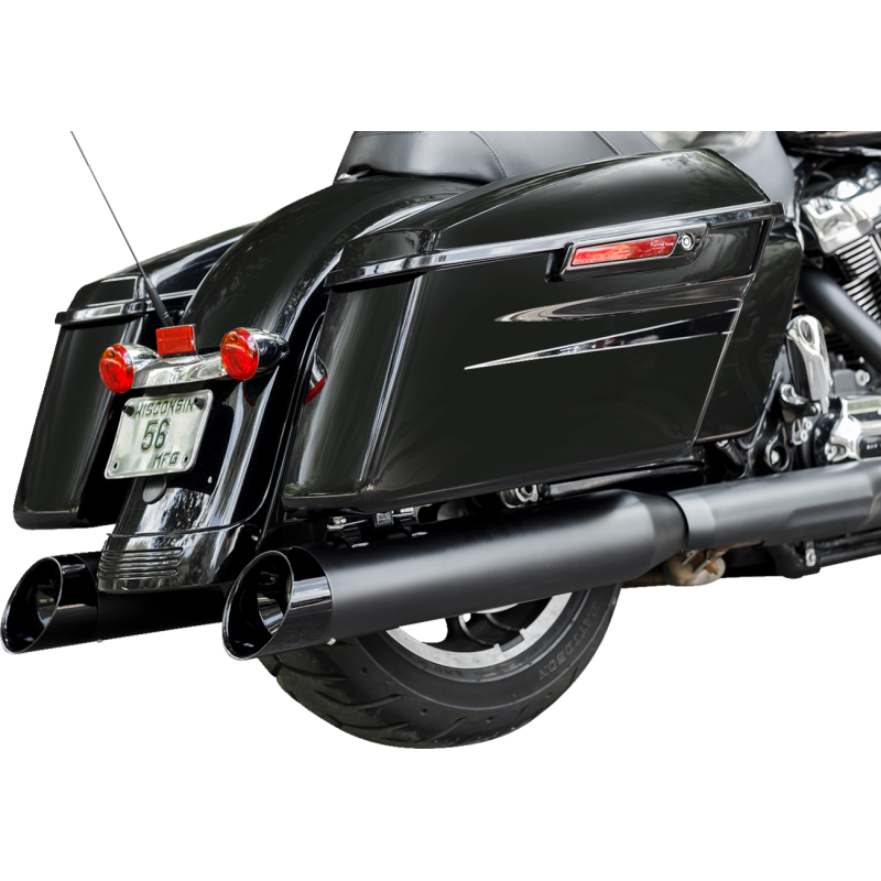 4 1/2" MK45 Performance Mufflers - Guardian Black / Gloss Black Cutlass