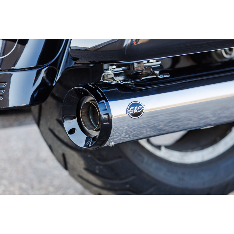 GNX 4.5" Chrome w/ Tuxedo Black End Caps