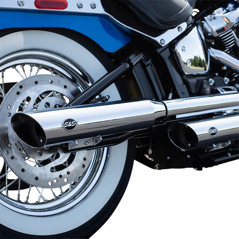 Slash-Cut Mufflers Chrome