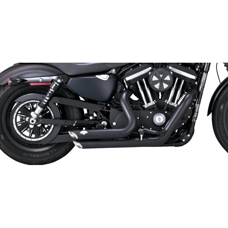 Vance & Hines Shortshots Staggered PCX Exhaust System Matte Black