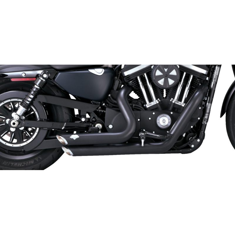 Vance & Hines Shortshots Staggered PCX Exhaust System Matte Black