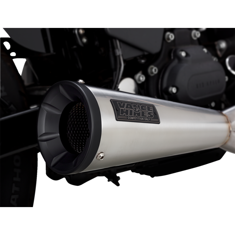 Vance & Hines Upsweep PCX 2-Into-1 Exhaust System Brushed Stainless Steel