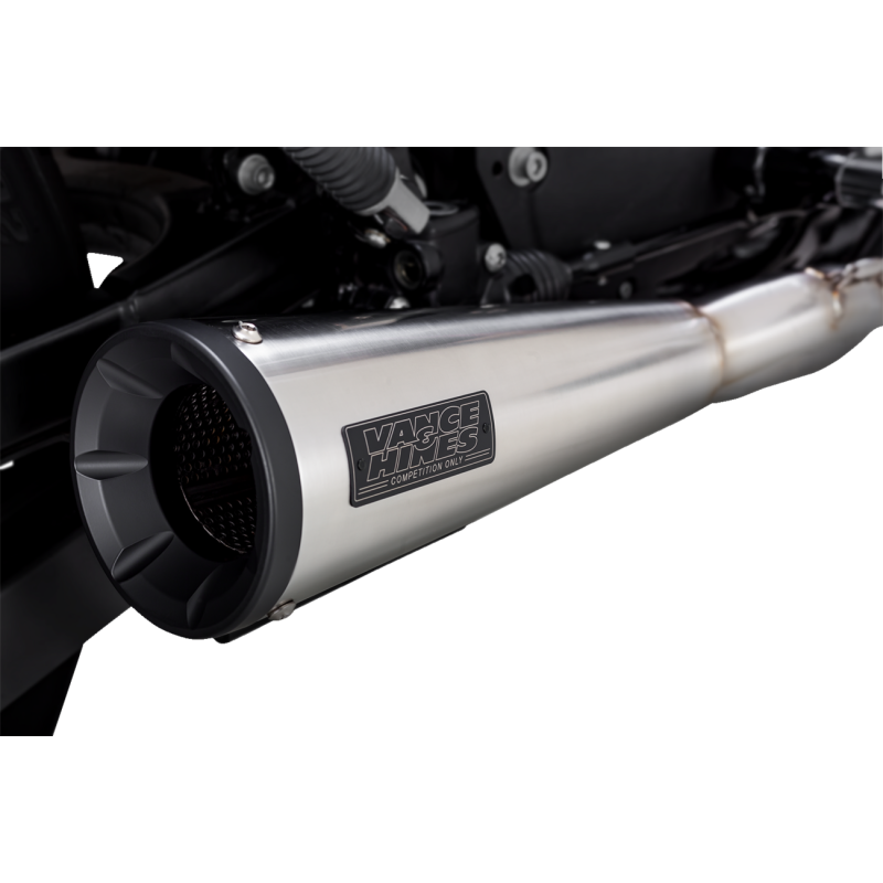 Vance & Hines Upsweep PCX 2-Into-1 Exhaust System Brushed Stainless Steel