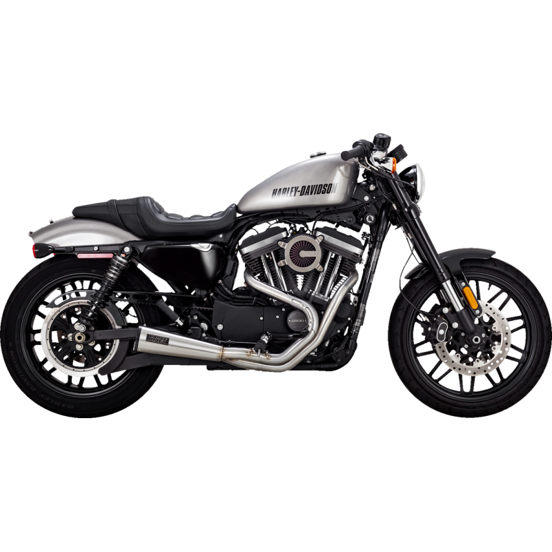 Upsweep 2-Into-1 Exhaust System - Brushed Stainless Steel