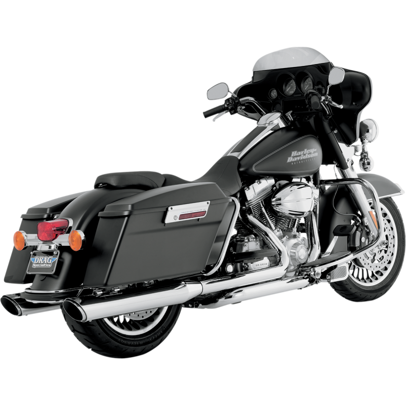 Vance & Hines Twin Slash Slip-On Mufflers - Chrome