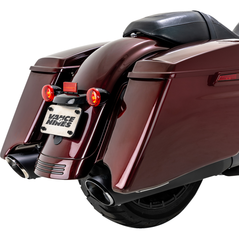 Vance & Hines Twin Slash Slip-On Mufflers - Black