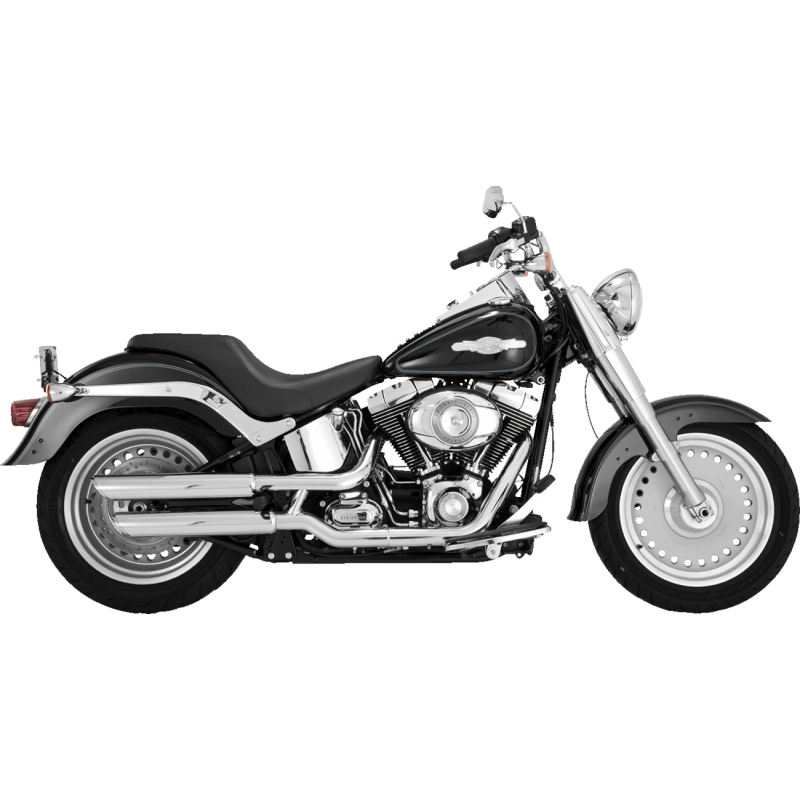 3" Twin Slash Slip-On Muffler Chrome