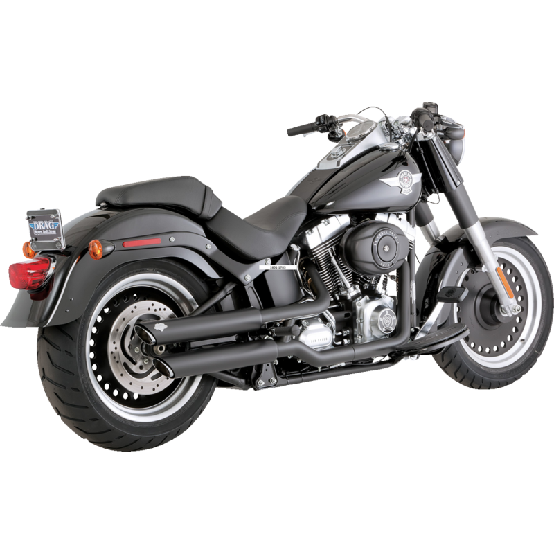 3" Twin Slash Slip-On Muffler Black