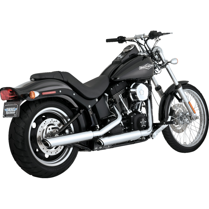 3" Twin Slash Slip-On Muffler Chrome