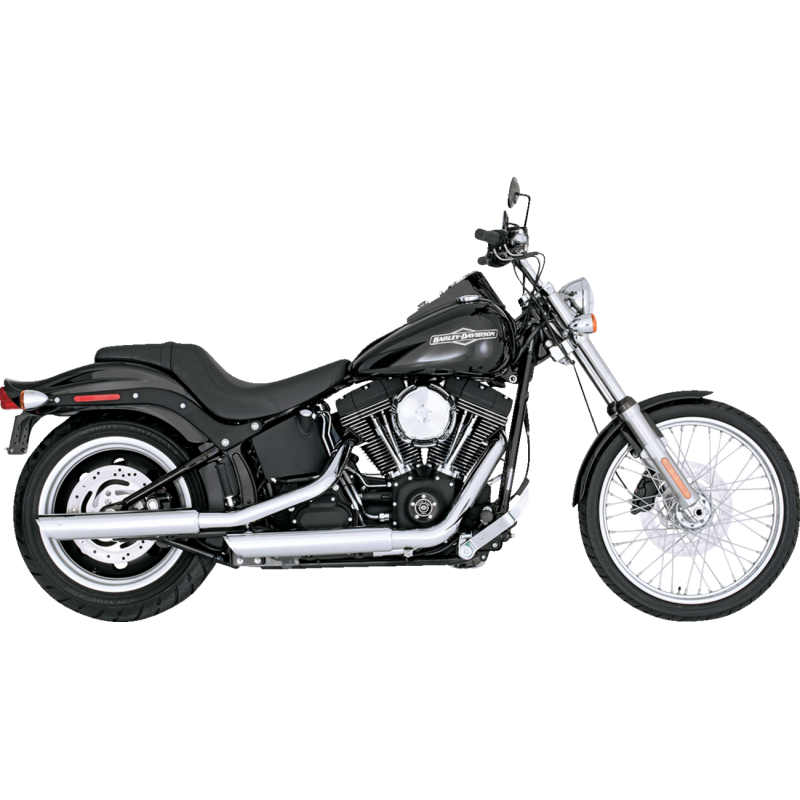 3" Twin Slash Slip-On Muffler Chrome