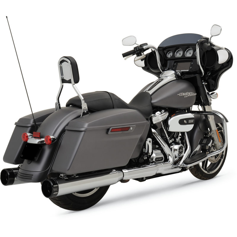 Chrome Mufflers w/ Black Klassic Tip