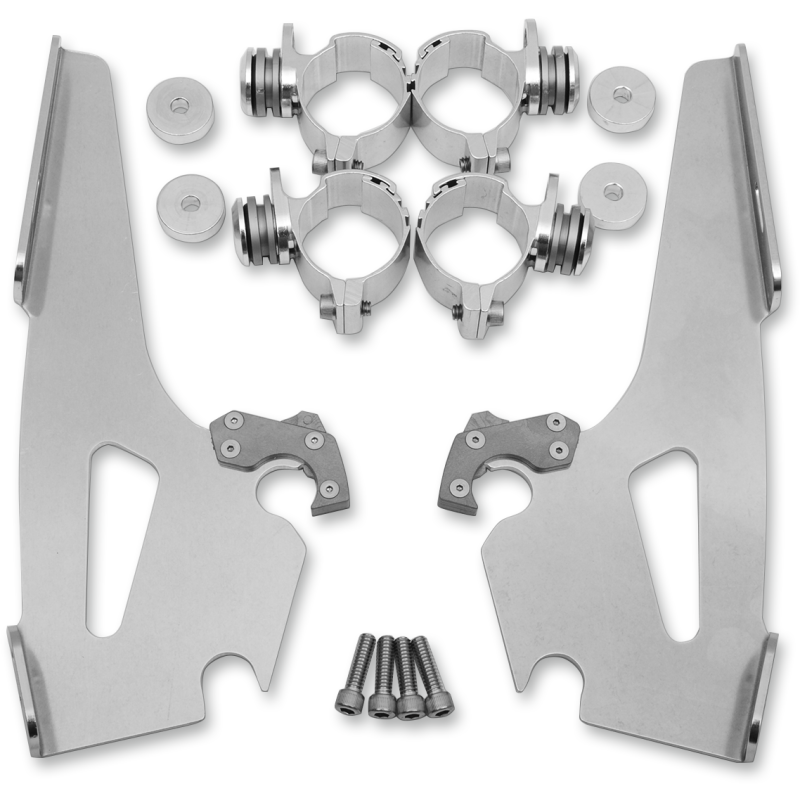 Trigger-Lock Mount Kit Polished for Honda VT600 Shadow VLX 88-07