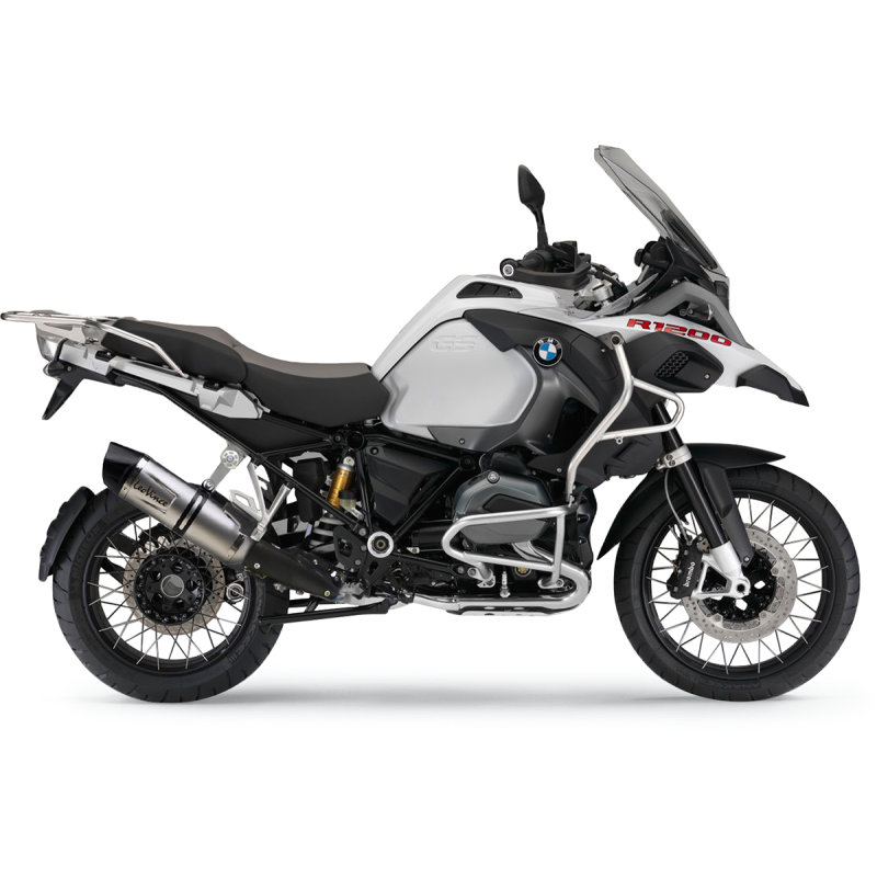 LV One EVO Slip-On, Stainless steel, BMW R 1200 GS 13-16
