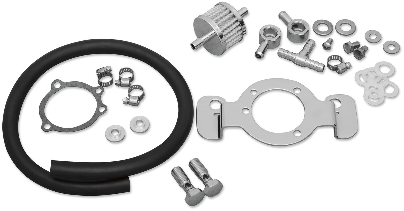 Drag Specialties Crankcase Breather/Support Bracket Kits