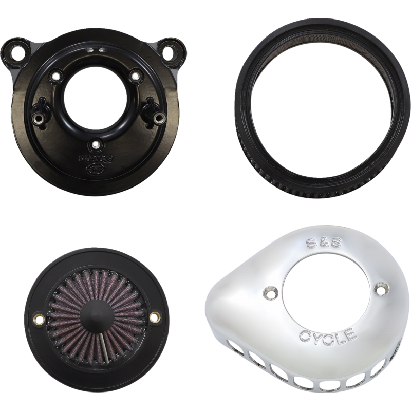 Air Stinger Kit with Teardrop Cover (Chrome) for Touring/Softail