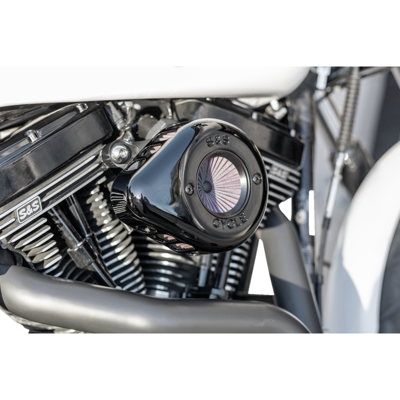 Air Stinger Kit with Teardrop Cover (Gloss Black) for Twin Cam