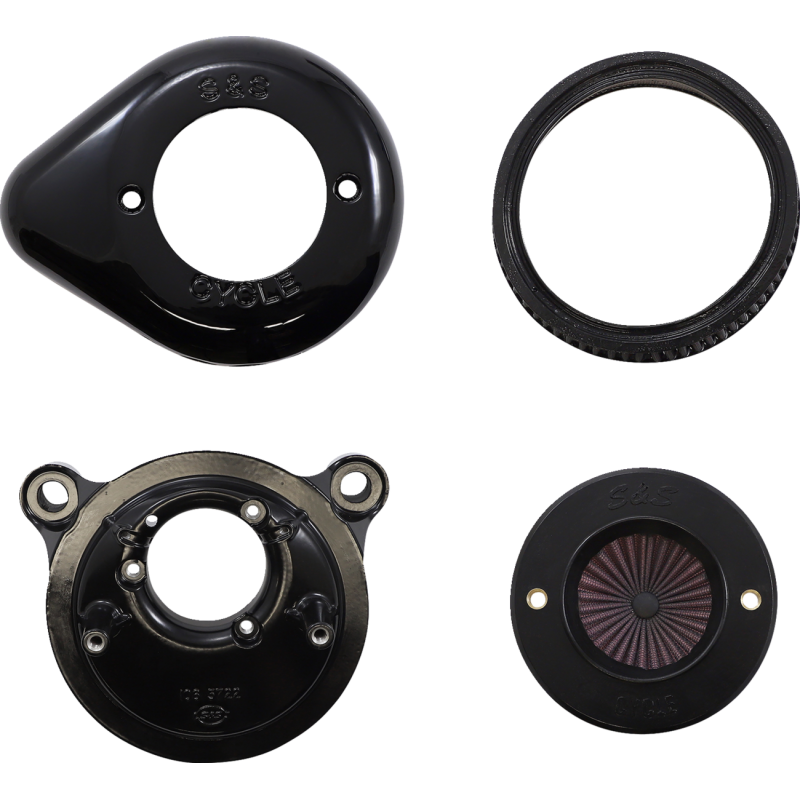 Air Stinger Kit with Teardrop Cover (Gloss Black) for Twin Cam