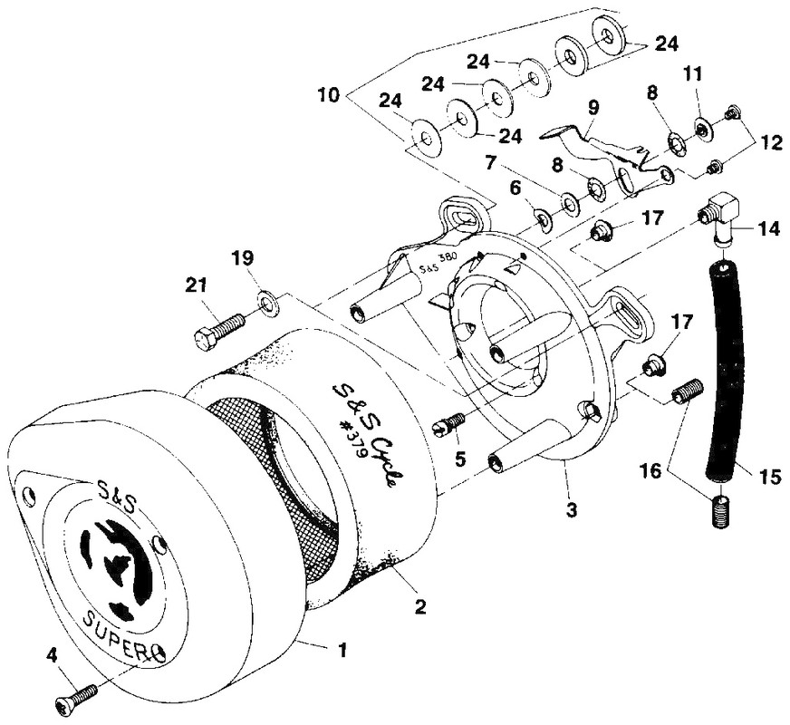 Air Cleaner Backplate, E&G