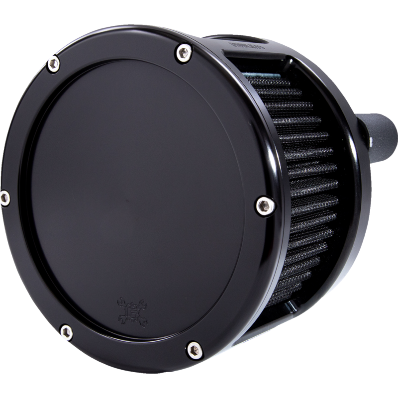 Feuling BA Race Series Air Cleaner Kit - Black anodized finish w/ black filter